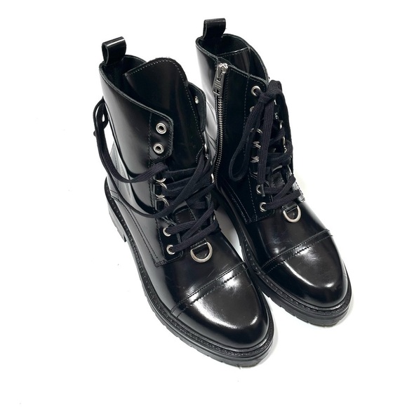 ALLSAINTS Lira boots Size 37 US 7 Black patent leather - Picture 3 of 14
